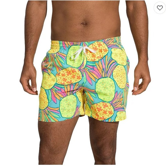 CHUBBIES Men's 5.5" Pineapple Swim Trunks LARGE Neon Multi MADE IN THE USA - Picture 1 of 13